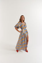 Load image into Gallery viewer, La Bohème Girls Camila Maxi Dress Cotton Agate Azure
