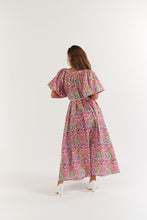 Load image into Gallery viewer, La Bohème Girls Camila Maxi Dress Cotton Agate Candy Apple
