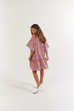 Load image into Gallery viewer, La Bohème Girls Moxie Mini Dress Cotton Agate Candy Apple
