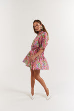 Load image into Gallery viewer, La Bohème Girls Moxie Mini Dress Cotton Agate Candy Apple
