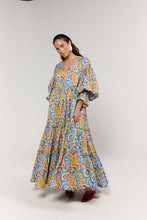 Load image into Gallery viewer, La Bohème Girls Leilani Maxi Cotton Agate Azure
