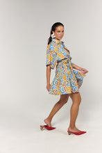 Load image into Gallery viewer, La Bohème Girls Moxie Mini Dress Cotton Agate Azure
