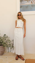 Load image into Gallery viewer, White Wanderlust Panel Maxi Skirt
