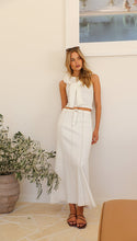 Load image into Gallery viewer, White Wanderlust Panel Maxi Skirt
