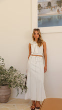 Load image into Gallery viewer, White Wanderlust Panel Maxi Skirt
