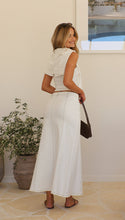 Load image into Gallery viewer, White Wanderlust Panel Maxi Skirt
