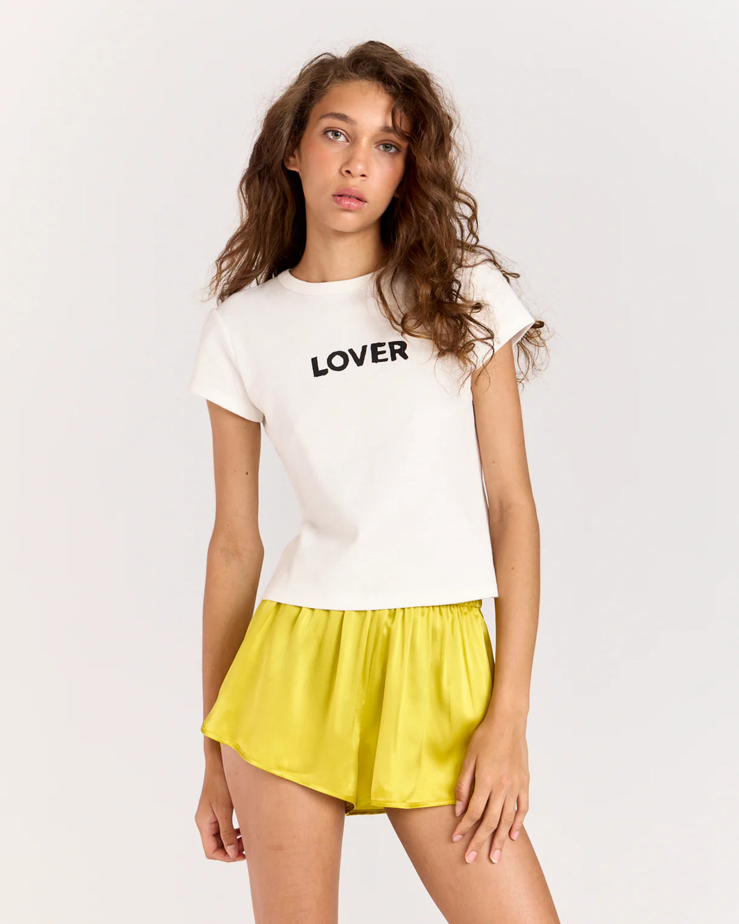 Lover Baby Tee | White