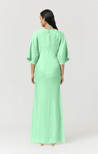 Load image into Gallery viewer, HALLEY ROUCHED MAXI DRESS - APPLE GREEN
