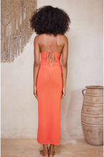 Load image into Gallery viewer, Leilani Demi Midi Dress - Hot Coral
