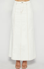 Load image into Gallery viewer, White Wanderlust Panel Maxi Skirt
