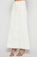 Load image into Gallery viewer, White Wanderlust Panel Maxi Skirt
