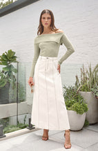 Load image into Gallery viewer, White Wanderlust Panel Maxi Skirt
